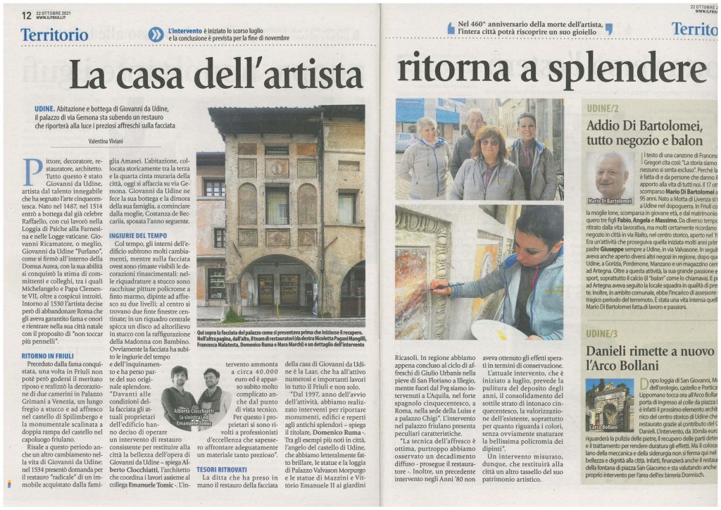 La casa dell’artista ritorna a splendere – Ottobre 2021