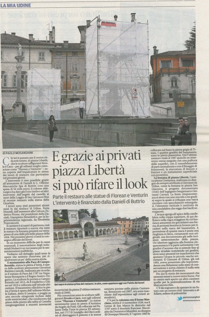 E grazie ai privati Piazza Libertà si può rifare il look – Marzo 2017