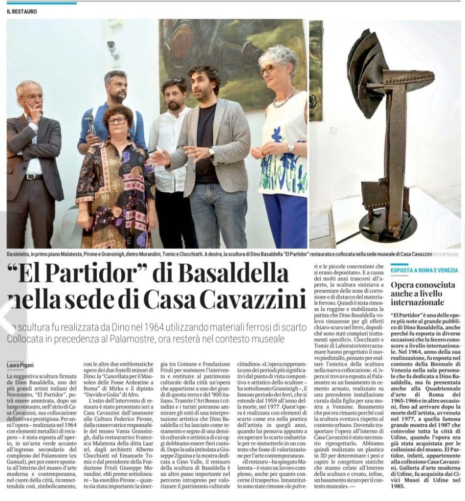 “El Partidor” di Basaldella nella sede di Casa Cavazzini – Luglio 2024