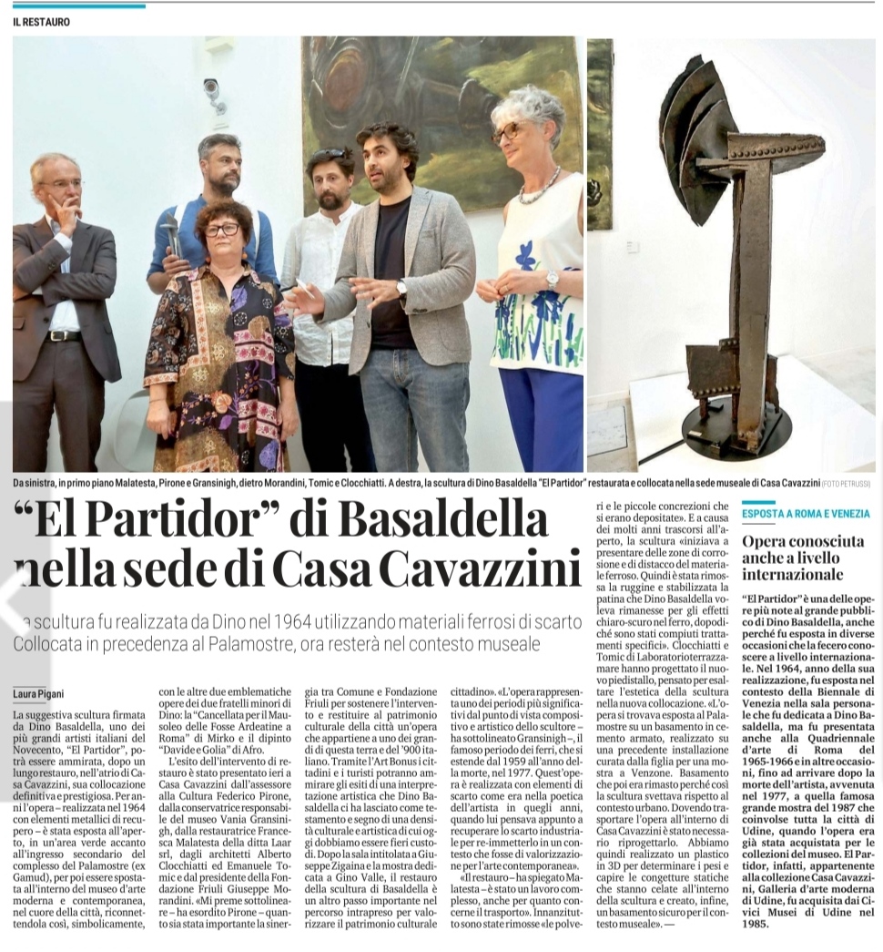“El Partidor” di Basaldella nella sede di Casa Cavazzini – Luglio 2024